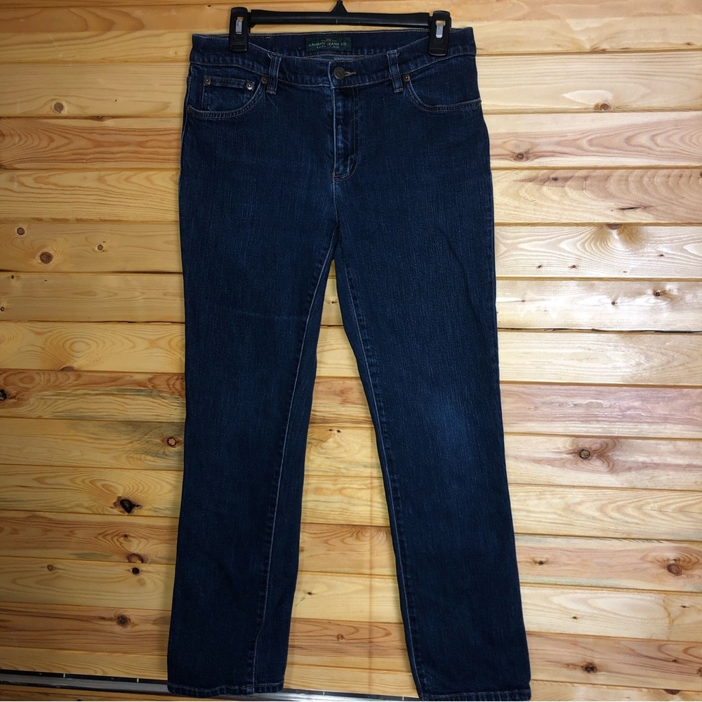 RALPH LAUREN LRL classic straight dark blue jeans